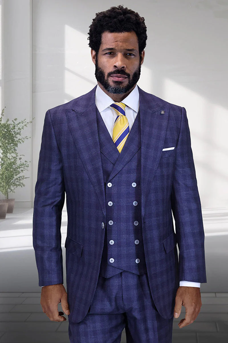 Mens Navy Blue Suits